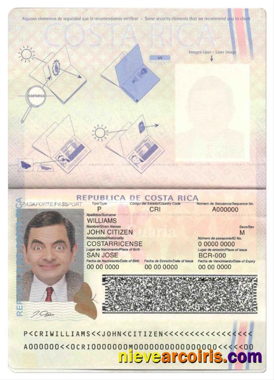 Costa Rica passport